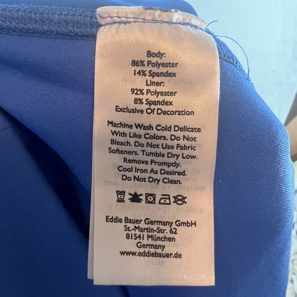Eddie Bauer Women's 2XL Blue Activewear Skort Skirt Built-in Shorts Zipper - Picture 7 of 7